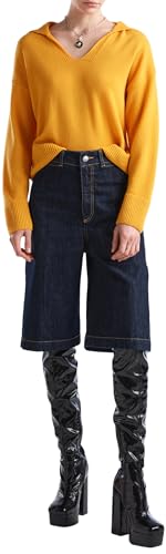United Colors of Benetton Sweter damski, Żółty ochra 0d6, M