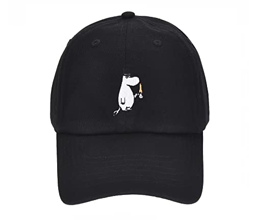 Nordicbuddies Moominpappa świeca lekka czapka dla dorosłych muminków, czarna, jeden rozmiar pasuje do większości, Czarny, rozmiar uniwersalny