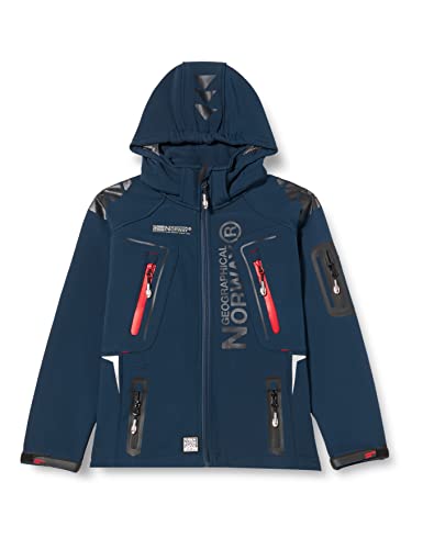 Geographical Norway Chłopięca kurtka Techno, Azul Marino, 10 lat