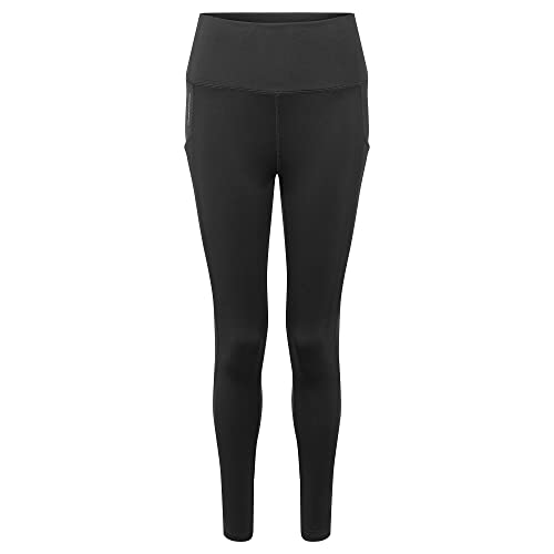 Craghoppers Damskie legginsy termiczne Kiwi, czarne, 20 regularnych, Czarny, 46