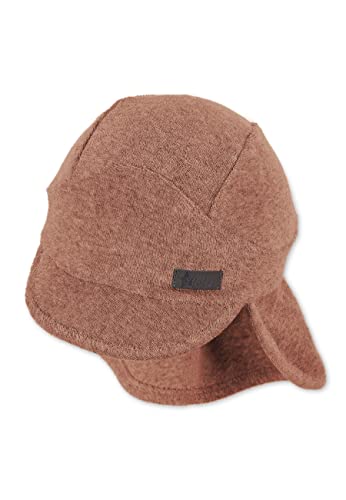 Sterntaler Unisex dziecięca czapka z daszkiem na szyję frotte czapka dziecięca, brązowy, 55