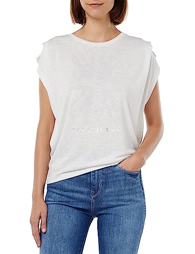 Pepe Jeans Koszulka damska Berenice, Biały (biały), XS