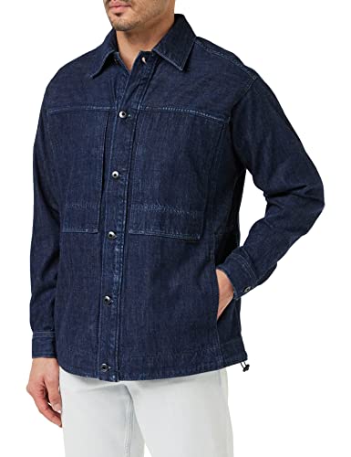 G-STAR RAW Kurtka męska Us Navy Shanorak, Niebieski (Worn in Waterfront D23016-d301-d911), S