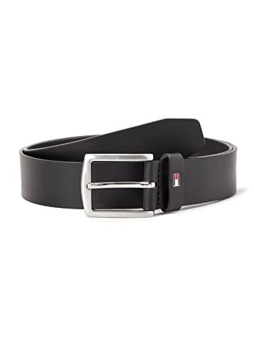 Tommy Hilfiger Pasek męski New Denton 3.5 Belt skórzany pasek, czarny (czarny), 95