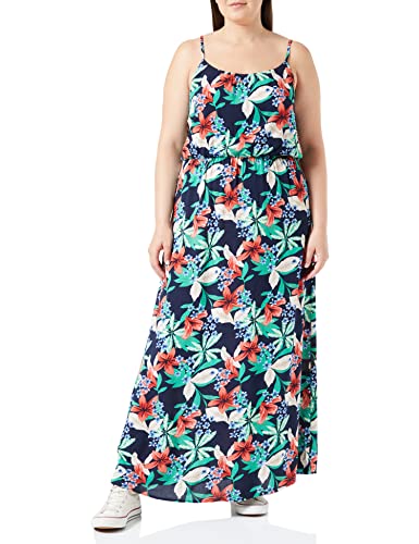 ONLY Damska sukienka maxi Onlnova Life Strap Maxi Dress AOP Ptm, Tigerlily/ 353 Calypso, 40