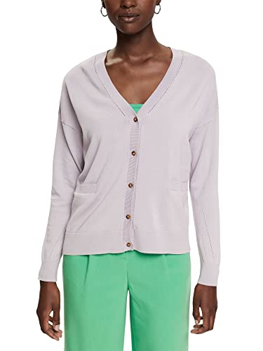 ESPRIT Kardigan z kieszeniami, lawendowy, XS