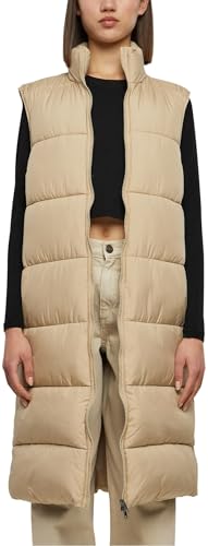 Urban Classics Damska kamizelka damska Long Puffer Vest wetsand XS, Wetsand, XS