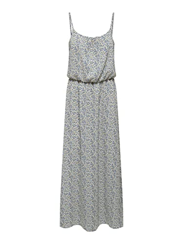 Bestseller A/S Damska sukienka ONLWINNER S/L Maxi Dress NOOS PTM, Cloud Dancer/AOP:TINNY Blossom, 44, Cloud Dancer/Aop:tinny Blossom, 44