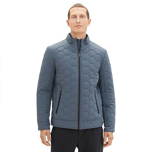 TOM TAILOR Męska kurtka 1037334, 32506-Dusty Dark Teal, L, 32506 - Dusty Dark Teal, L