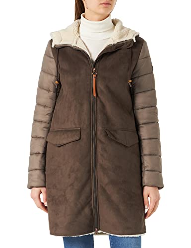Camel Active Womenswear 310260/8F55 Płaszcz, Dark Mauve, 46 Damski, DARK MAUVE, 40