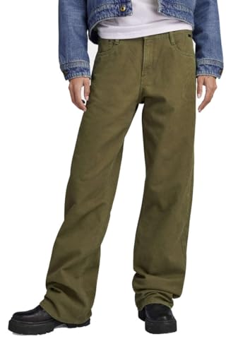 G-STAR RAW Damskie spodnie Judee, Zielony (Dark Olive D22889-d190-c744), 31W / 34L