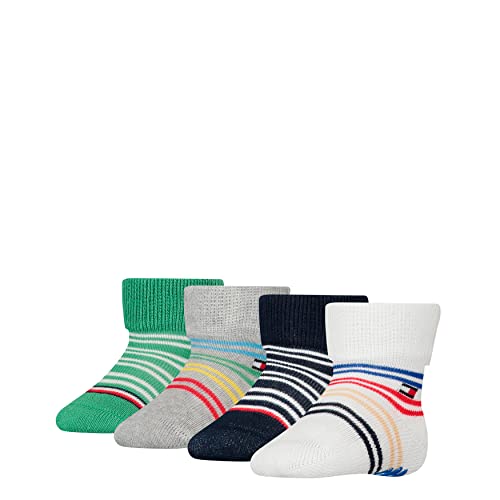 Tommy Hilfiger Skarpety dziecięce, uniseks, biały/szary., 19-22 EU