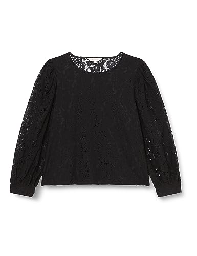 Bestseller A/S OnlyRSA L/S Lace Top WVN, czarny, XXS