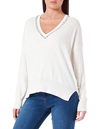 Replay Damski sweter DK1460, 001 biały, XL