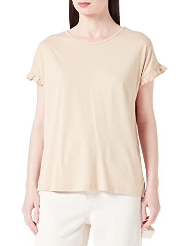 VERO MODA Women's VMDANA SS O-Neck TOP JRS T-Shirt, Irish Cream, M, Irish Cream, M