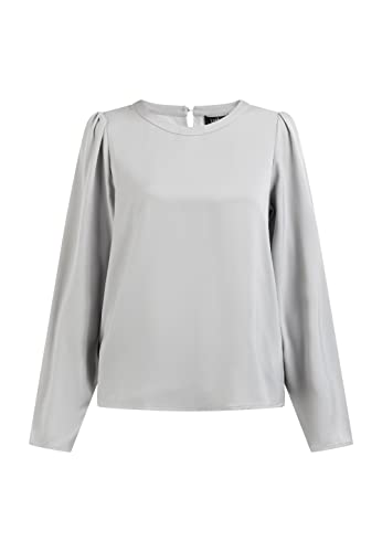 Idony Damska bluzka z długim rękawem 17329908, szara, XL, szary, XL