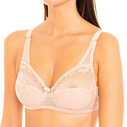 Playtex damski biustonosz z fiszbinami z mikrofibry skrzyżowane serce kobiety idealne wsparcie x1, beżowy, 95C