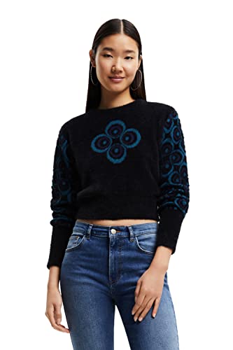 Desigual Women's Black JERS_Rita 2000 sweter damski, XL