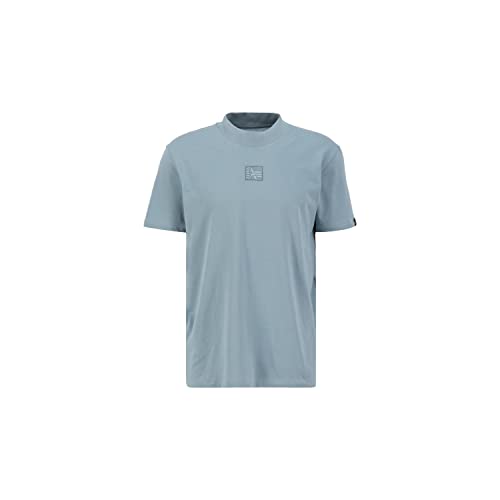 ALPHA INDUSTRIES Label T HC Koszulka męska, 134-greyblue, XS