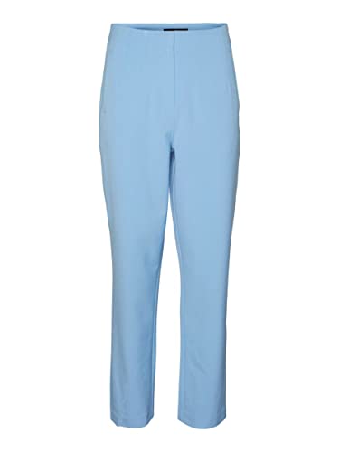 VERO MODA Spodnie damskie VMKIRALOA HR Tapered Solid Pant, Little Boy Blue, 42W / 32L