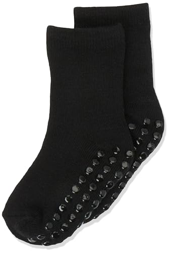 Bestseller A/S Chłopięce skarpety NMMWAKSI Wool TER W/Non Skid XXIII, czarne, 22/24, czarny
