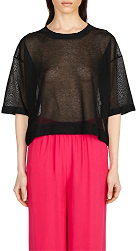 Sisley T-shirt damski, Black 700, L