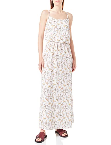 Bestseller A/S Damska sukienka ONLWINNER S/L Maxi Dress NOOS PTM, White/AOP:Stilky Flower, 40, White/Aop:stilky Flower, 40