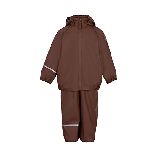 Celavi Unisex dziecięca kurtka przeciwdeszczowa Recycled Rain Set, Rocky Road, 130