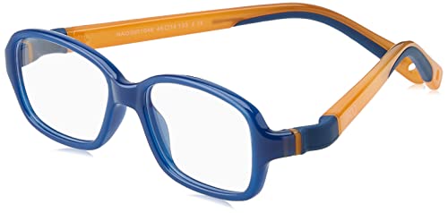 NANOVISTA Unisex dziecięce okulary przeciwsłoneczne, Granatowy szkło/pomarańczowy Glow, 44