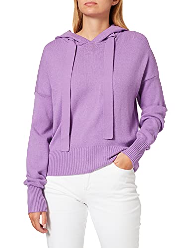 Noisy May Damska bluza z kapturem Nmship L/S Knit Bg Noos Pulower Sweter, Ametyst orchidea, M