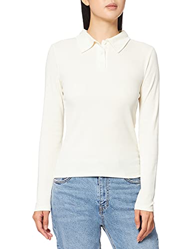 NA-KD Damska bluzka z guzikami, Off-White, S