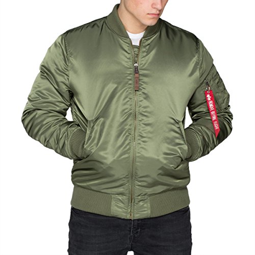 ALPHA INDUSTRIES Ma-1 Vf 59 Long kurtka męska, Szałwia-zielony, 4XL