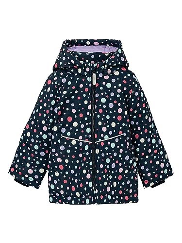 NAME IT Dziewczęca kurtka NMFMAXI Dancing DOTS kurtka, ciemny szafir, 104, Dark Sapphire, 104 cm