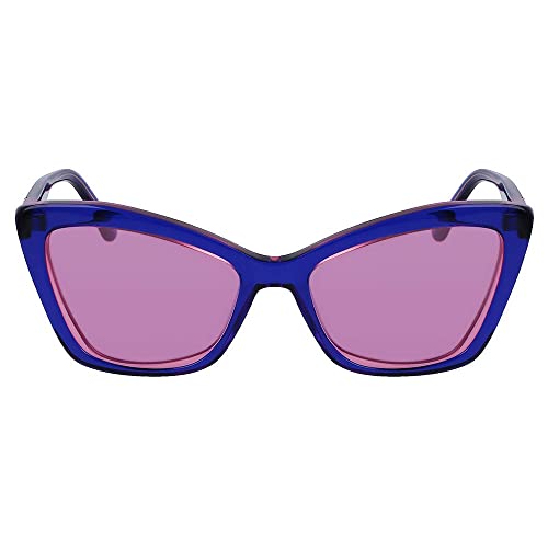 KARL LAGERFELD KL6105S Okulary, Blue/Rose, 54/17/140 dla kobiet, Blue/Rose