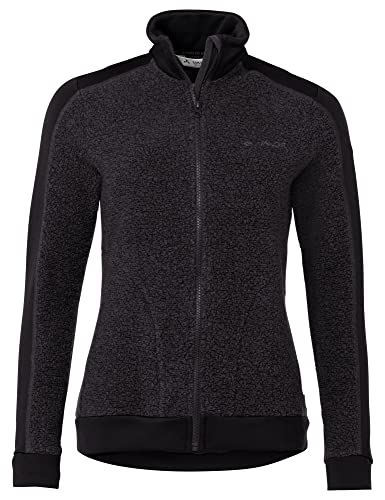 VAUDE Damska kurtka polarowa Wo Skomer Wool, Phantom, czarny, 44
