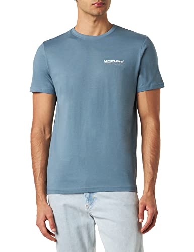 4F T-shirt męski, Tsm033 Tshirt, dżinsowy niebieski, M, dżinsowy niebieski, M