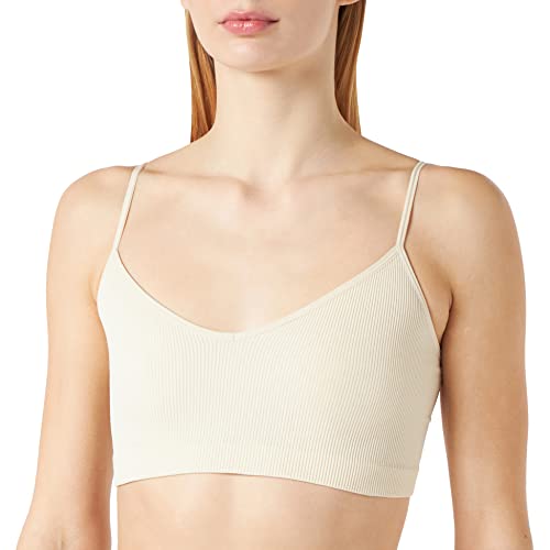 Pieces Pcsymmi Damski Biustonosz Sportowy, Kremowy, XS-S, 2 Sztuki