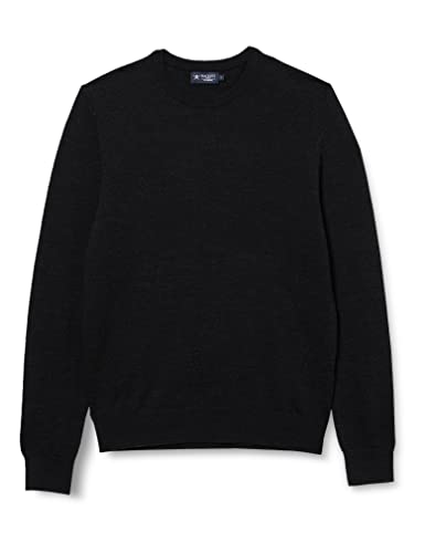 Hackett London Herringbone Jcqd Crew sweter męski, Chrc/Black, S