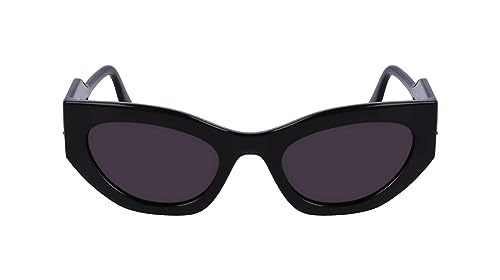 KARL LAGERFELD Damskie okulary przeciwsłoneczne KL6122S, ciemnoszare, jeden rozmiar, ciemnoszary, Rozmiar uniwersalny