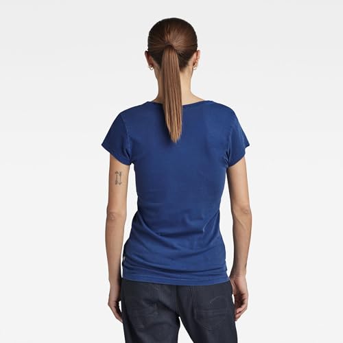 G-STAR RAW Eyben Slim Top Over Dyed damska, Niebieski (Ballpen Blue Gd D21314-b059-d066), L