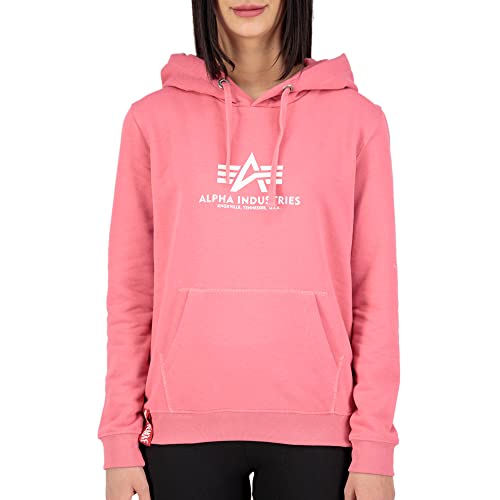 ALPHA INDUSTRIES Damska bluza z kapturem New Basic Wmn, 49-koralowy czerwony, XL
