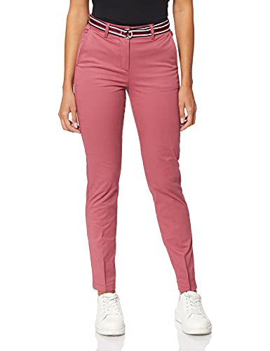 Tommy Hilfiger Damskie spodnie chinosy Hailey Slim Co Twill, Mglisty czerwony, 34W