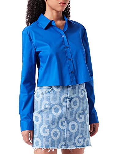 HUGO Etui damskie Blouse, Medium Blue422., 38