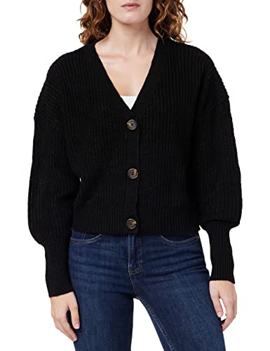 bestseller a/s Damski kardigan Vmlea Ls z dekoltem w serek, czarny, XS