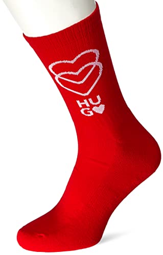 HUGO Qs Rib Love W damskie skarpety damskie, Open Pink693, 35-38 EU