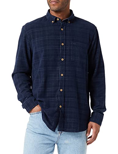 Camel Active Męska Koszula 409112/8S42, Niebieski Night Blue, M
