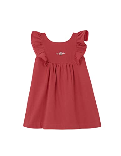 Gocco Dziewczyny Haft Sukienka, truskawka, 4-5 lat