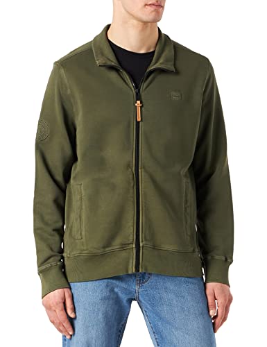 camel active Męska kurtka z dzianiny, brązowy (Olive Brown), L