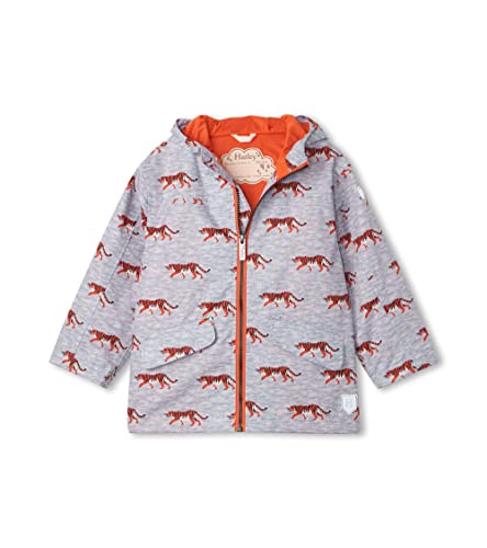 Hatley Chłopięca kurtka przeciwdeszczowa z mikrofibry, Roaming Tigers, 3 Lat