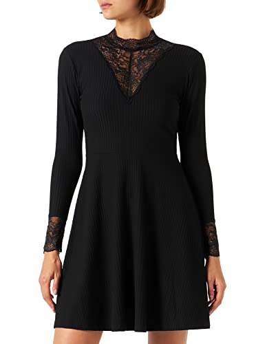 ONLY Sukienka damska ONLNELLA L/S Lace Mix CS JRS, czarna, XS